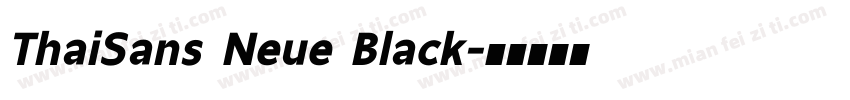 ThaiSans Neue Black字体转换